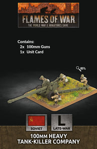 Flames of War Late War Soviet 100mm BS-3 Guns (SU521)