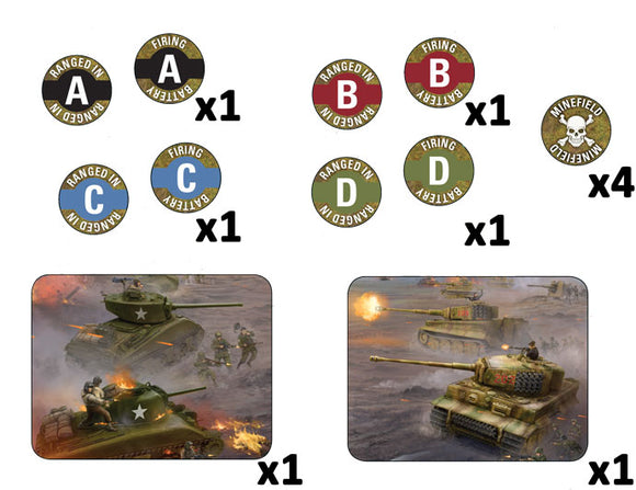 Flames of War Late War Mission Token Set (TK103)