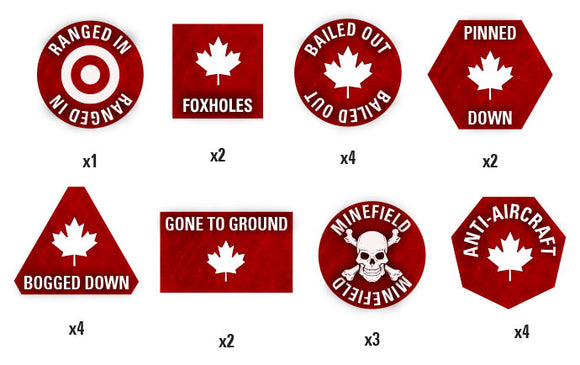 Team Yankee Canadian Token Set (TTK06)