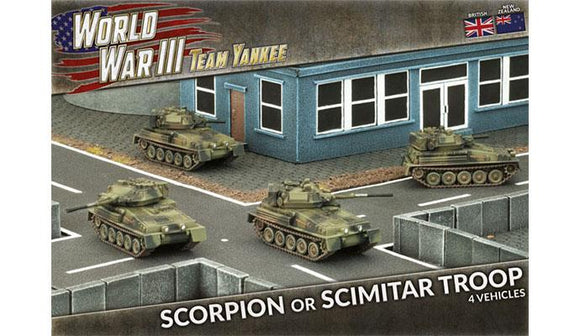 Team Yankee British Scorpion or Scimitar Troop (TBBX03)