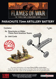 Flames of War Late War American Parachute 75mm Artillery Battery (UBX66)