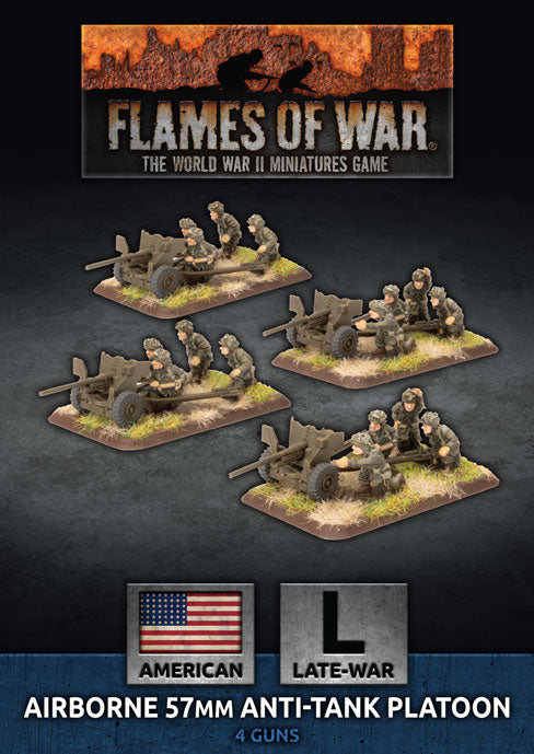 Flames of War Late War American Parachute 57mm Anti-Tank Platoon (UBX67)