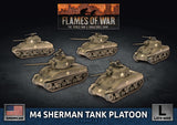 Flames of War Late War American M4 Sherman Tank Platoon (UBX69)