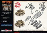 Flames of War Late war American M5 Stuart Light Tank Platoon (UBX70)