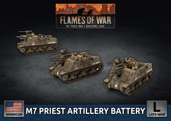 Flames of War Late War American M7 Priest Artillery Battery (UBX73)