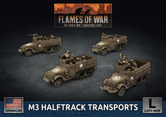 Flames of War Late War American M3 Halftrack Transport Platoon (UBX76)