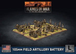 Flames of War Late War American 105mm Field Artillery Battery (UBX77)