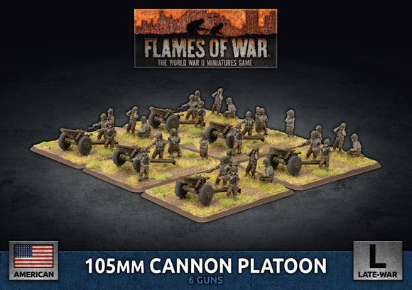 Flames of War Late War American 105mm Cannon Platoon (UBX82)