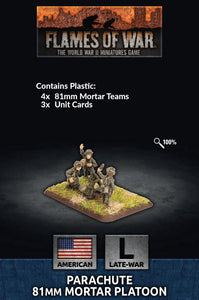 Flames of War Late War American Parachute Mortar Platoon (US794)