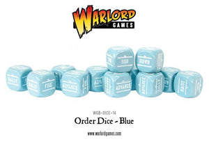 Bolt Action Orders Dice - Blue (12)