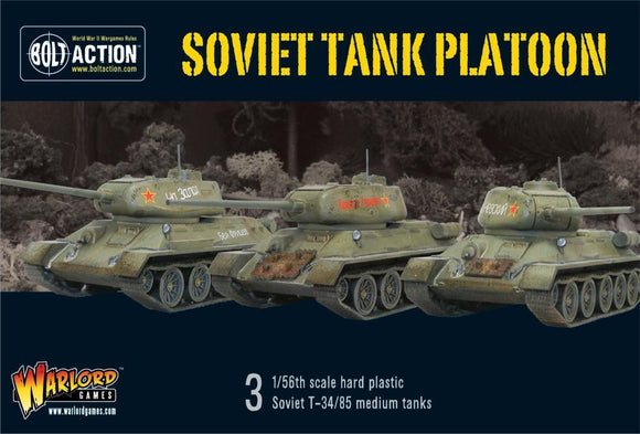 Bolt Action Soviet tank platoon