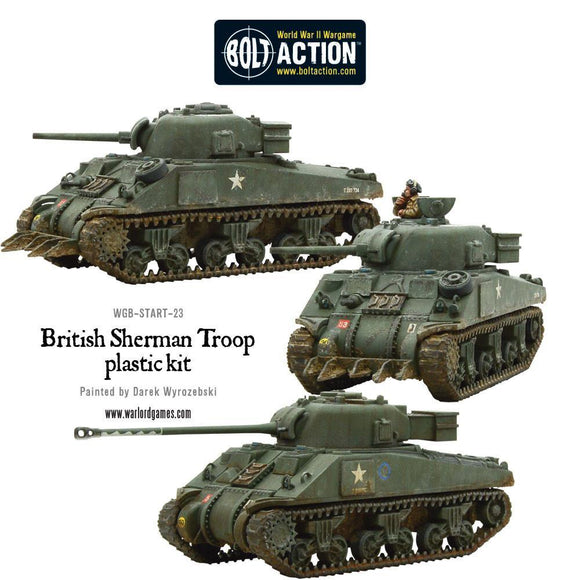 Bolt Action British Sherman V Troop including Vc Firefly