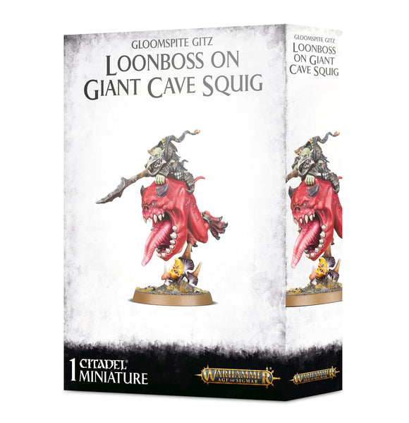 Gloomspite Gitz Loonboss on Giant Cave Squig