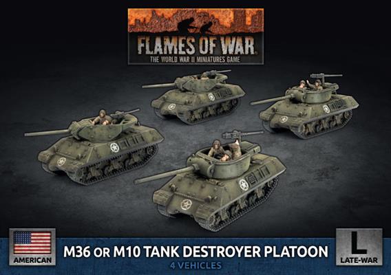 M36 and M10 Tank Destroyer Platoon (Plastic)